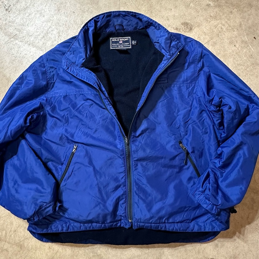 Polo Sport Ralph Lauren Jacket Mens XL fleece lined EUC - Picture 2 of 10